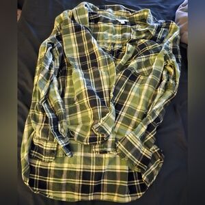 Green Time and Tru Long Sleeved Flannel